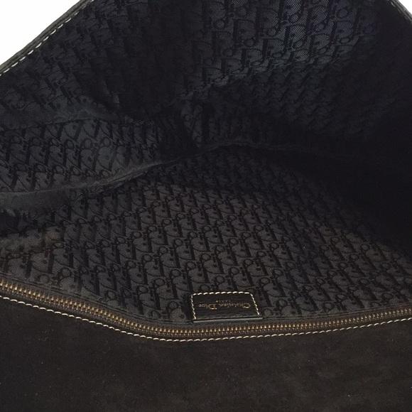 NWOT DIOR Baudrier Vintage Brown Leather XL Saddle Bag and Wallet Matching Set - Picture 9 of 15